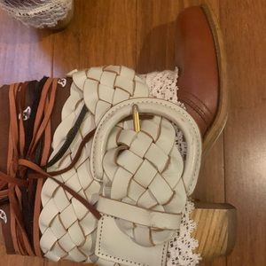 One of a kind repurposed cowboy boots